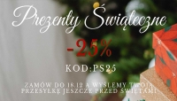 Rabat - tylko przed świetami -  25 procent